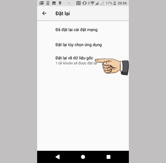 Reset lại máy